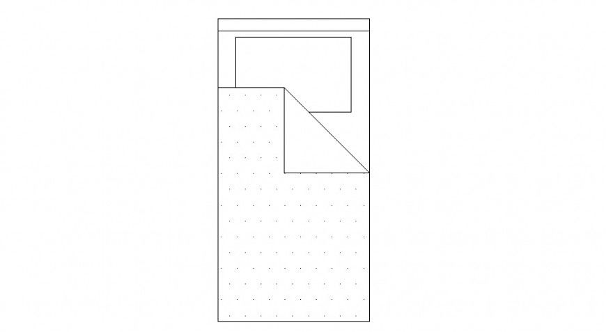 Household furniture blocks of single bed elevation dwg autocad file