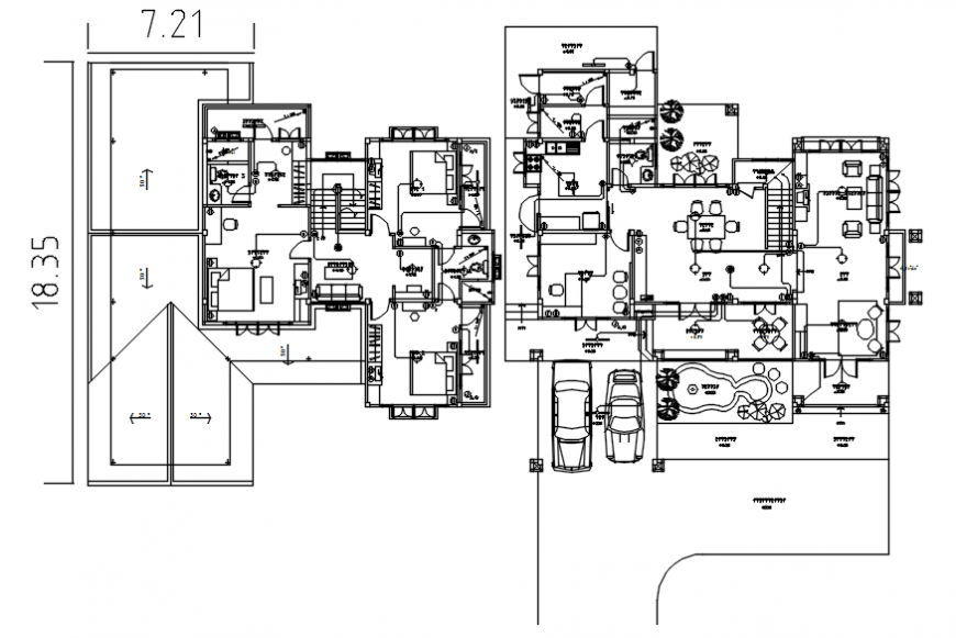 Housing apartment detailing drawings 2d view plan in autocad software file
