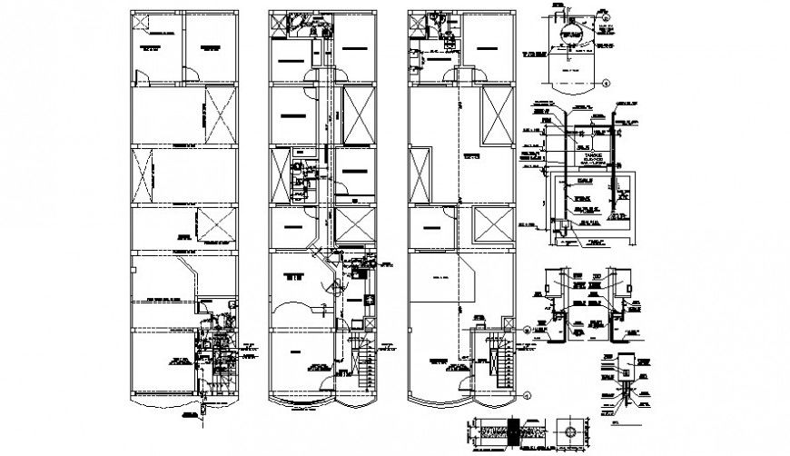 Housing apartment drawings details work plan autocad file