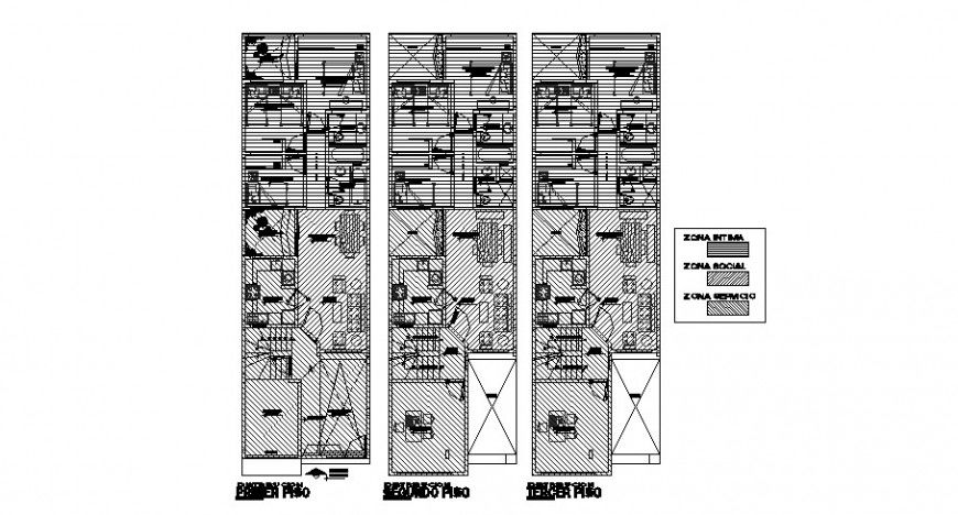 Housing drawings 2d view floor plan in autocad file