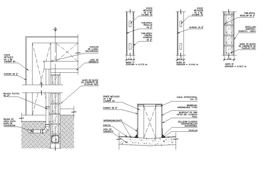 Housing plumbing unit CAD block detail elevation layout file
