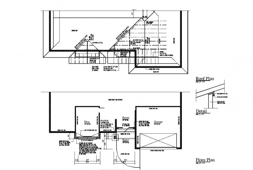 Housing structure detail 2d view layout plan in autocad format