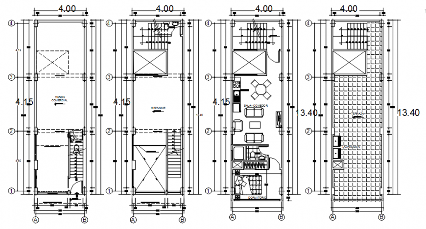 Housing units 2d CAD plan drawings details in autocad softwrae file