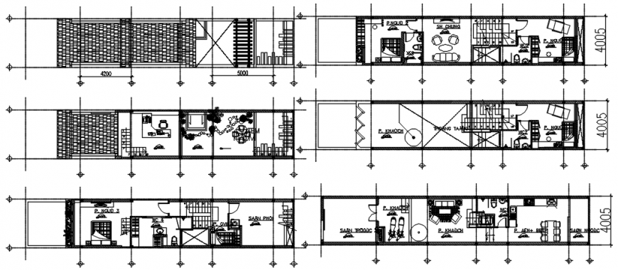 Housing units 2d view layout floor plan CAD drawings in autocad file