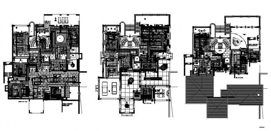 Housing units drawings detail 2d view work plan autocad drawing