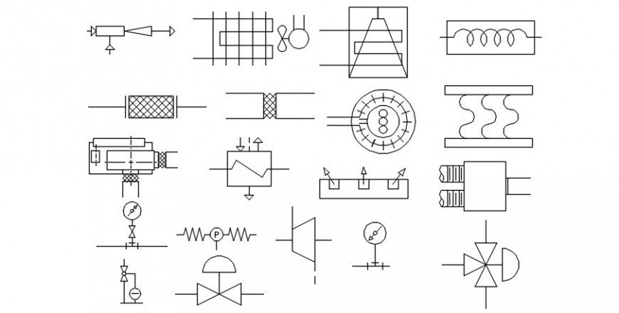 HVAC - Heating Ventilation Air Conditioning symbols file