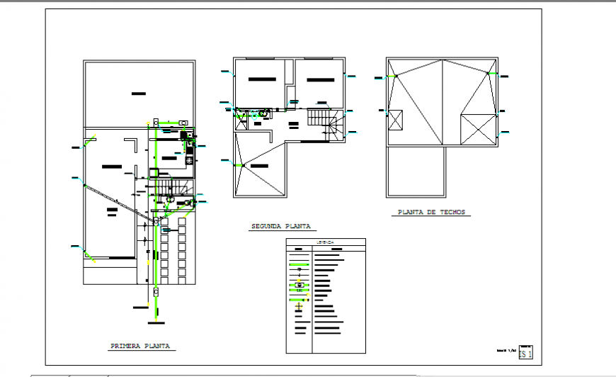 Hydraulic installation design of Single family home design drawing