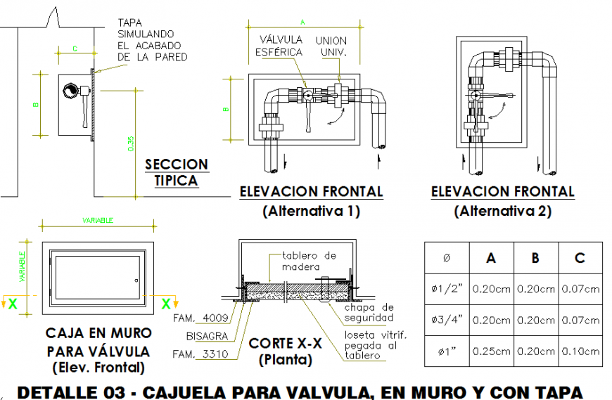 Hydraulic valve, joints and plumbing structure drawing details dwg file