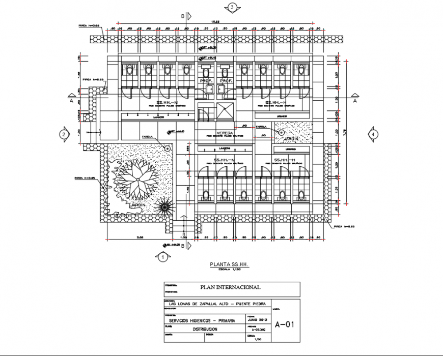 Hygiene services sanitary section with plan cad drawing details dwg file