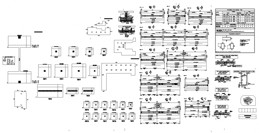 I-angle section and slab detail elevation 2d view layout CAD structure layout file