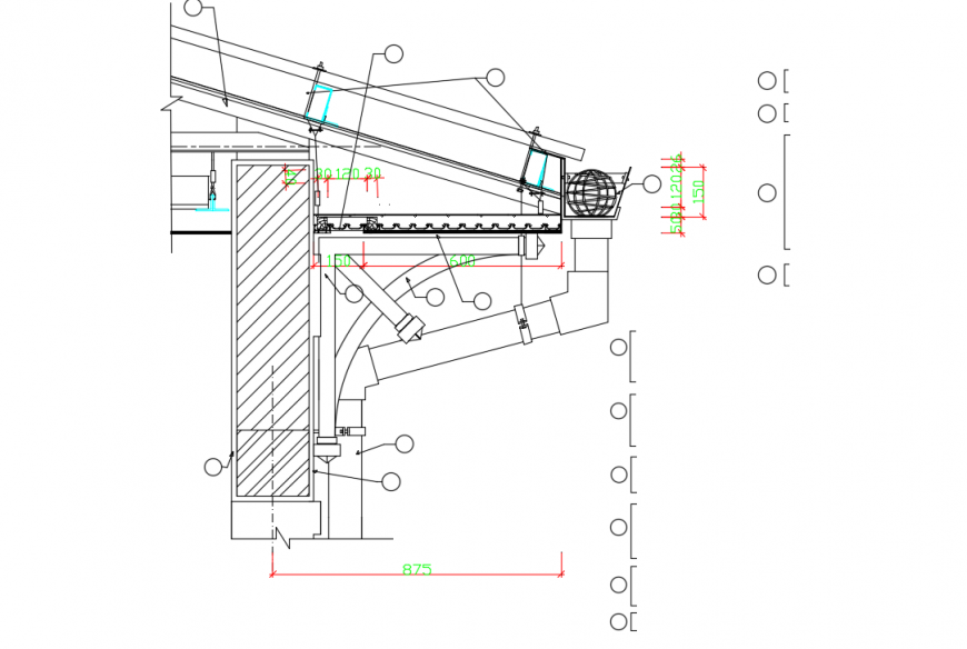 I - Beam Structure detail in DWG file in autocad drawing