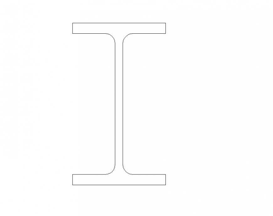 I angel section detail elevation 2d view construction block layout dwg file