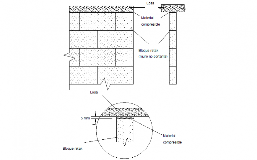 I encountered retak wall under the slab plan and elevation layout file