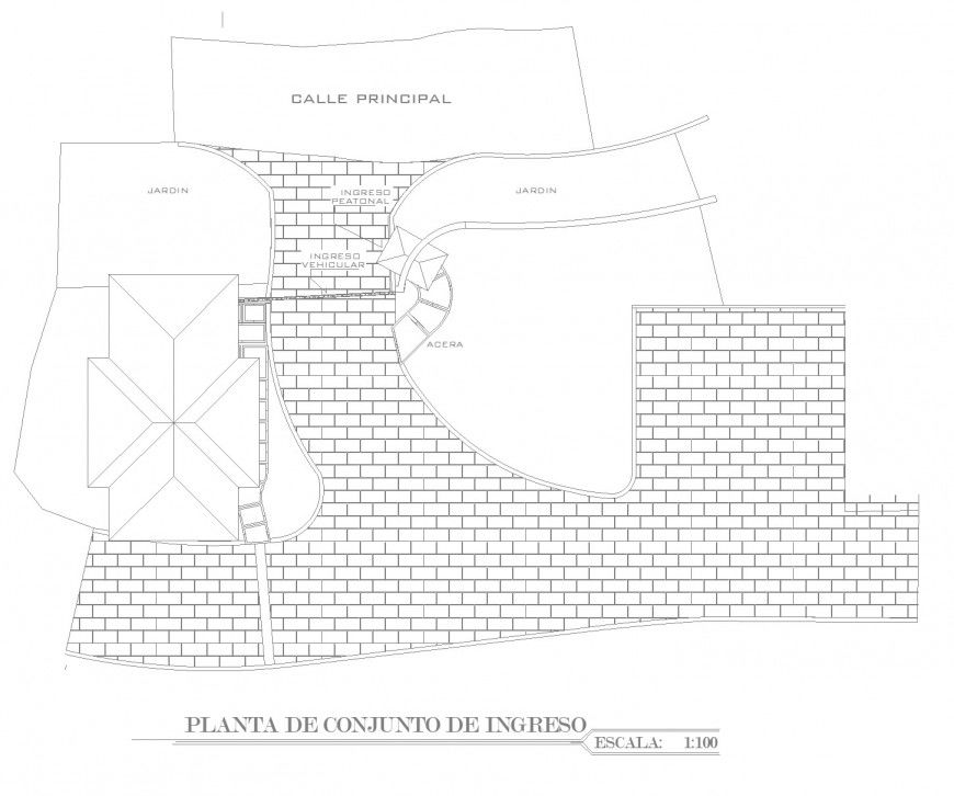 Income set plant front elevation dwg file