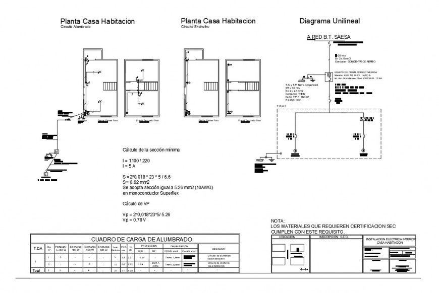 Indoor electrical installation details of house room dwg file