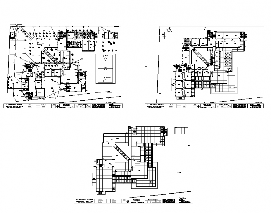 Industrial building detail elevation 2d view layout file