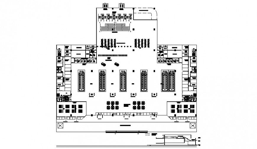 Industrial building floor plan drawings detail 2d view autocad file