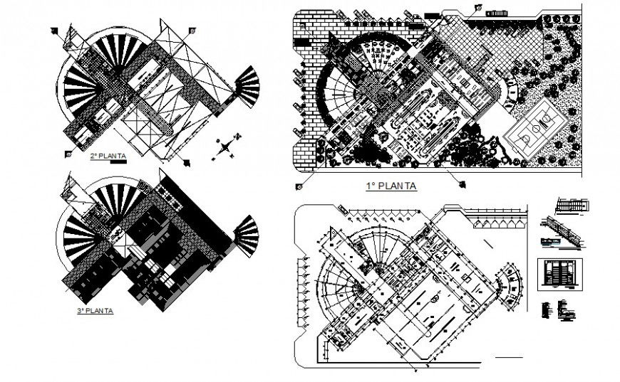 Industrial building units drawings details 2d view plan autocad file
