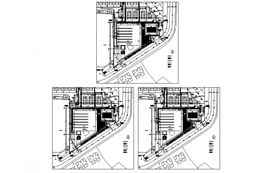 Industrial plant architecture plan details dwg file