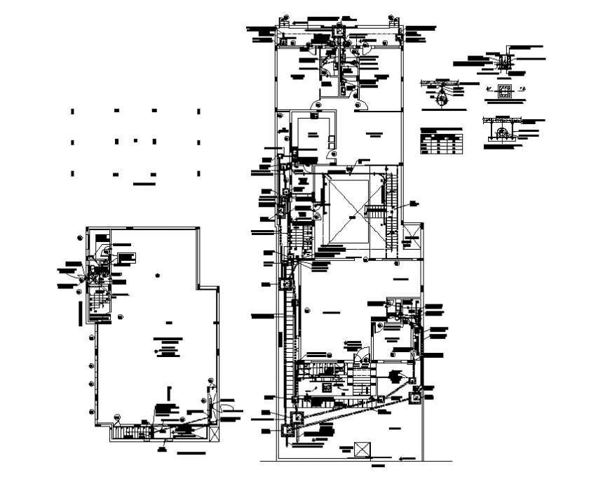 Industrial plant floor plan layout details dwg file