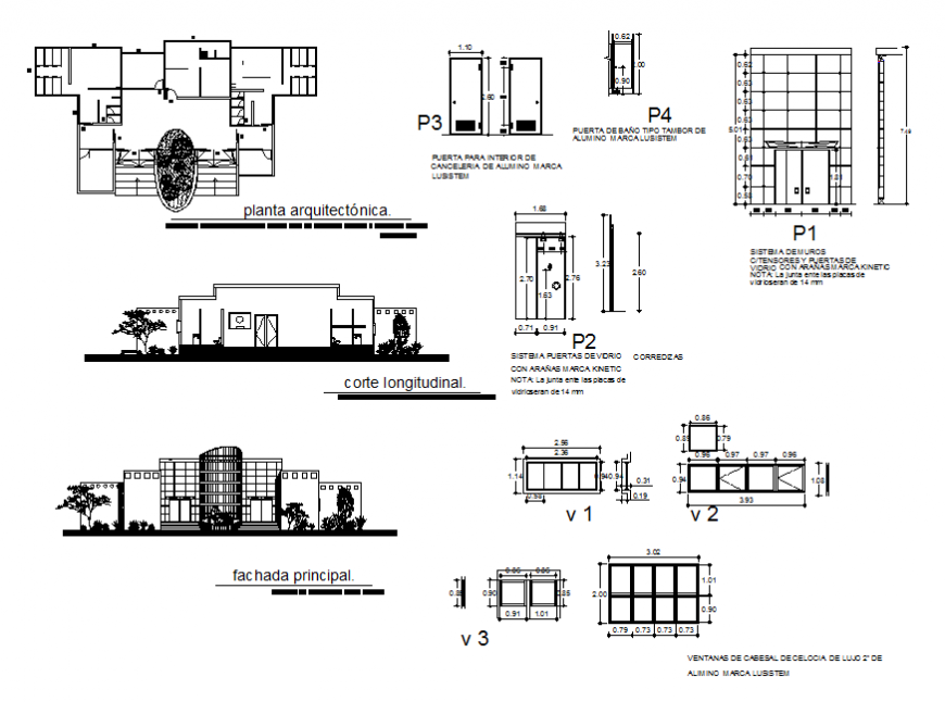 Industry plant details of production of glass packs architecture project dwg file