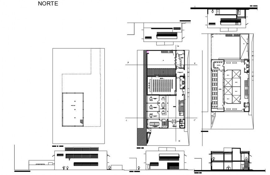 Infantile hostel floor distribution plan cad drawing details dwg file