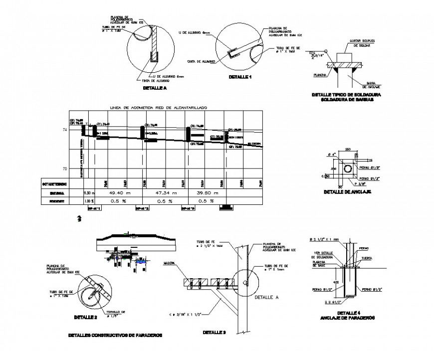 Infrastructure mall plan and section layout file