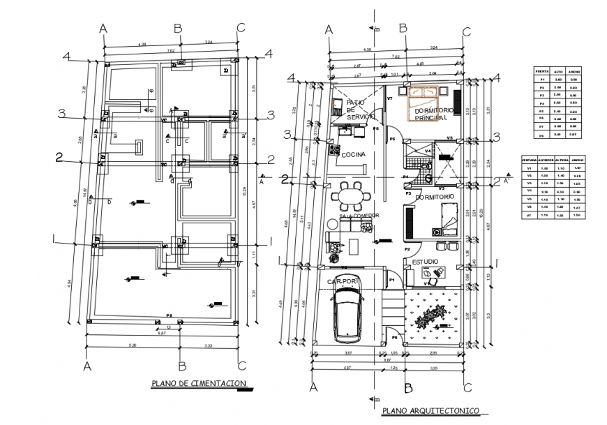 Installation and architecture top view layout plan dwg file