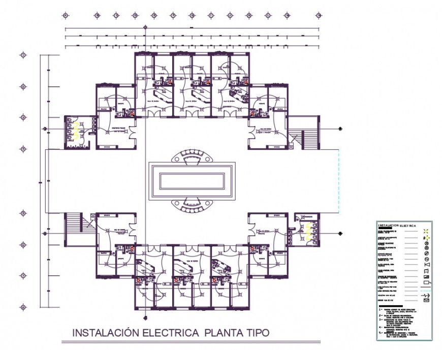 Installation electrical plan dwg file