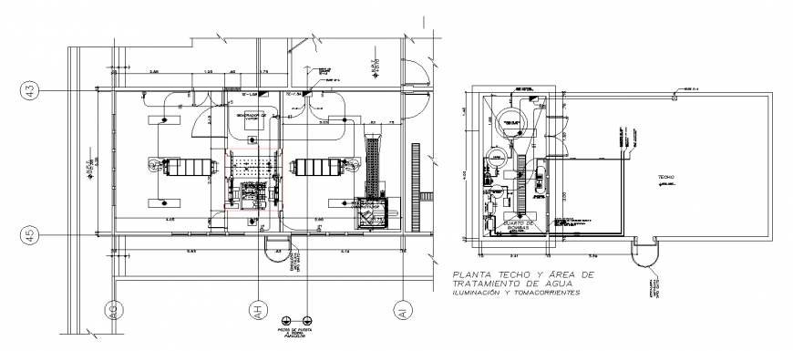 Installation of autoclave for hospital waste with compactor crusher drawing in dwg file.