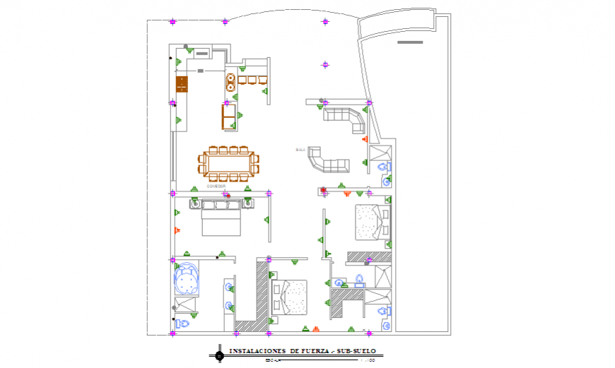 Installation of Force facilities design drawing of home design