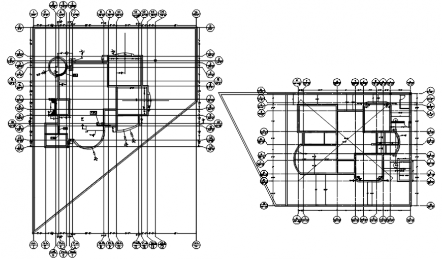 Installation unit plan detail model dwg file