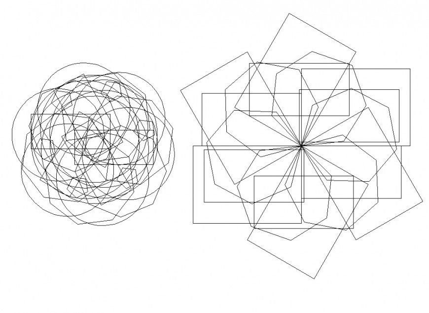 Interior design CAD blocks detail 2d view layout file in dwg format