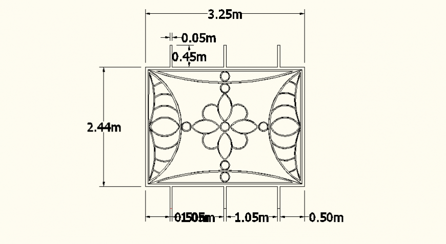 Interior design detail elevation autocad file