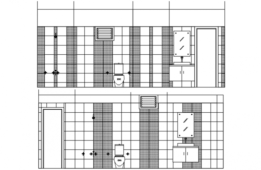 Interior detail of bathroom