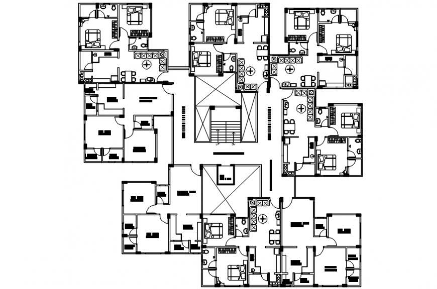 Interior project 2d file top view