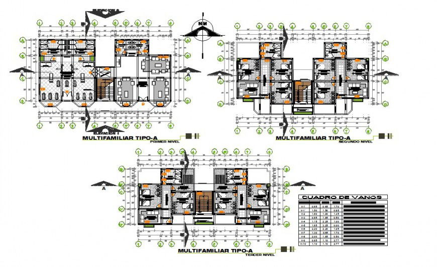 Interior project of a apartment dwg file