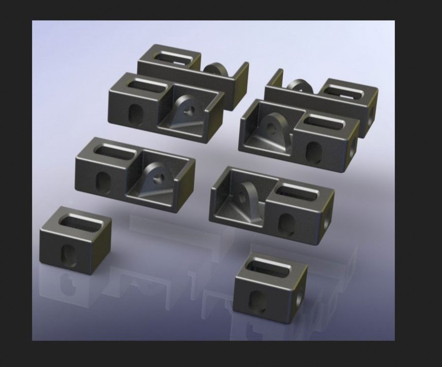 Iso dual corner 3 D blocks