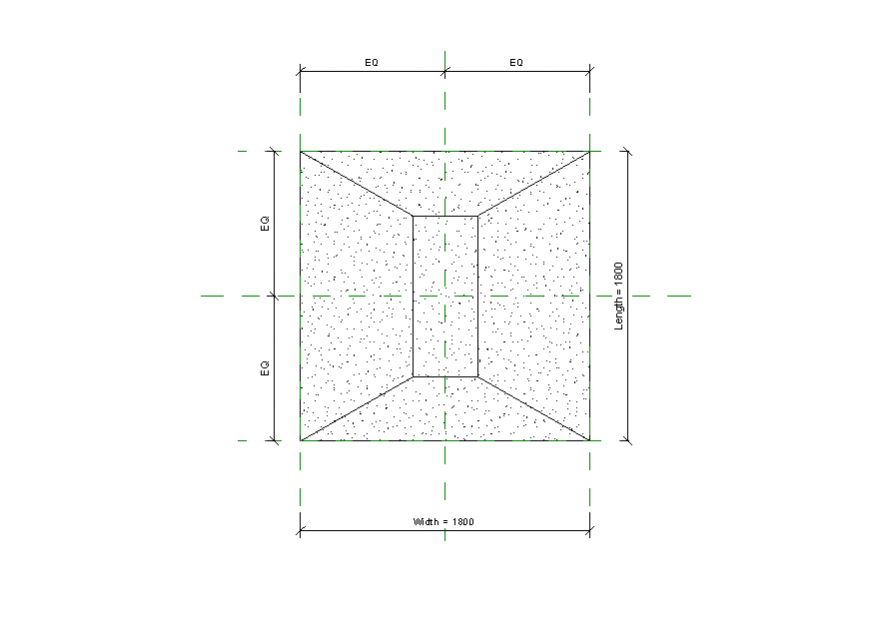 Isolated footing detail elevation layout 2d view 3d max file