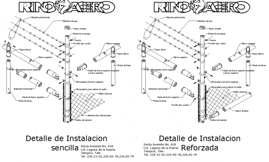 Isometric drawing of installation in dwg AutoCAD file.