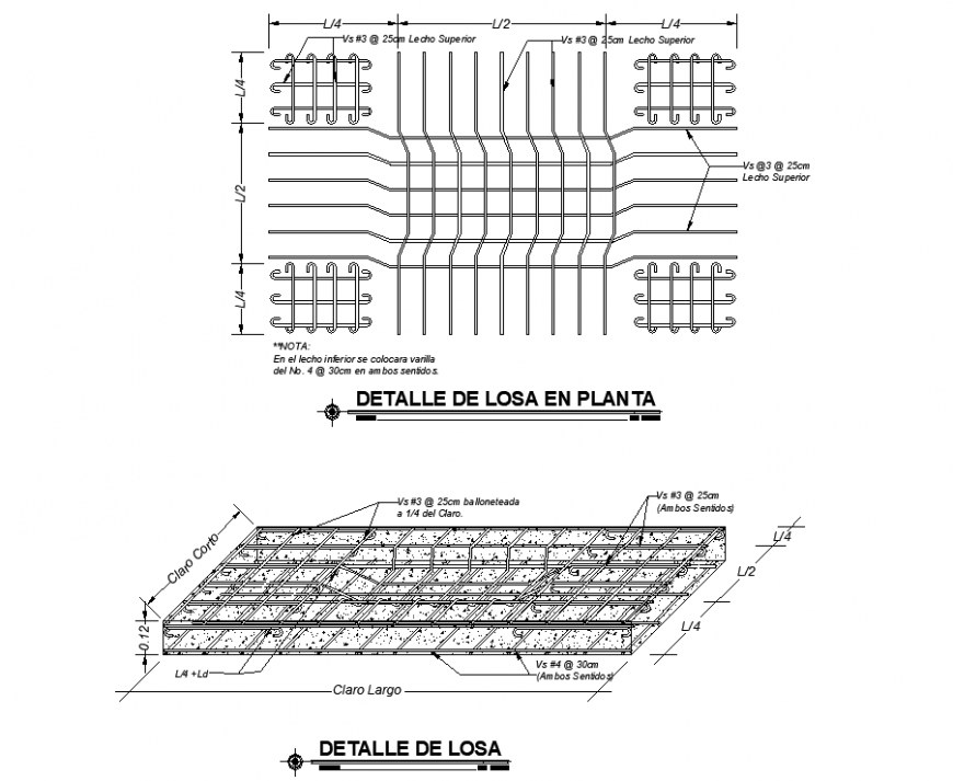 Isometric view of roof in dwg file.