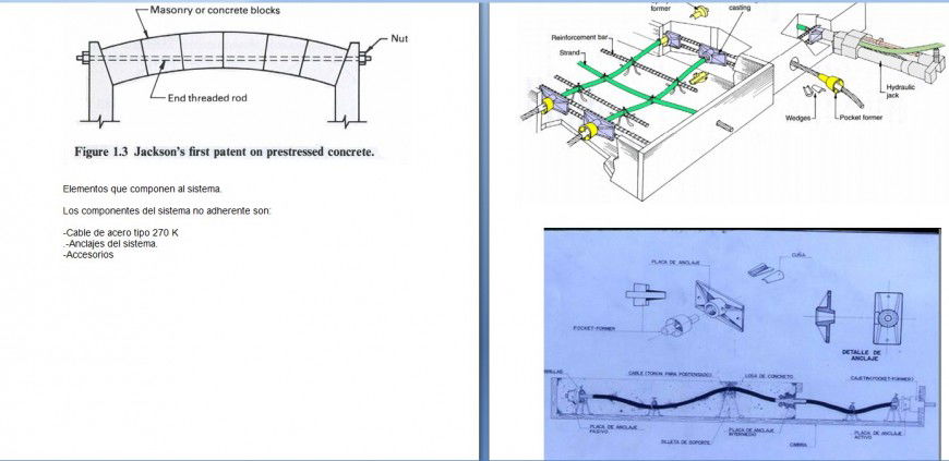 Jackson first patent on prestressed concrete detail dwg file
