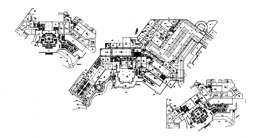 Japanese restaurant distribution and landscaping structure drawing details dwg file
