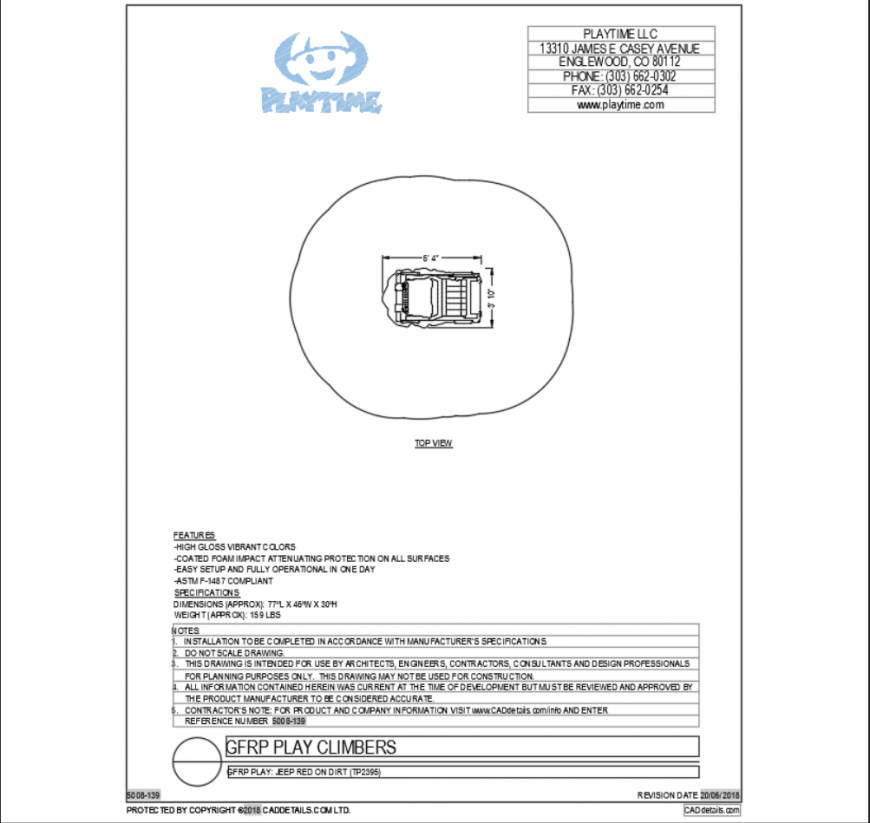 Jeep red on dirt vehicle top view cad block design dwg file