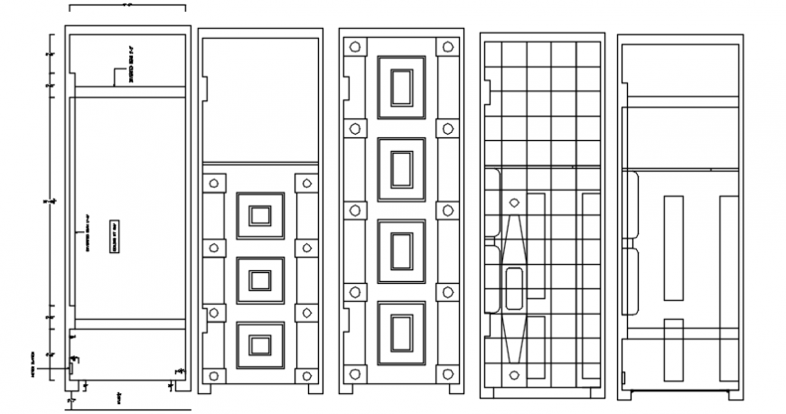 Jeweler shop ceiling plan and design cad drawing details dwg file