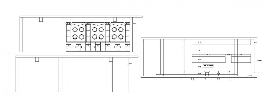 Jewelers ceiling plan, interior design and cad drawing details dwg file