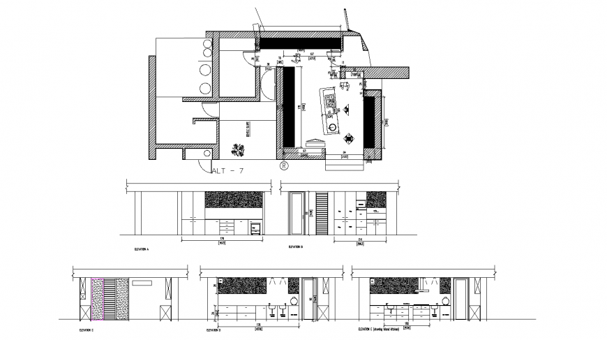 Jeweller shop detail drawing in dwg AutoCAD file.