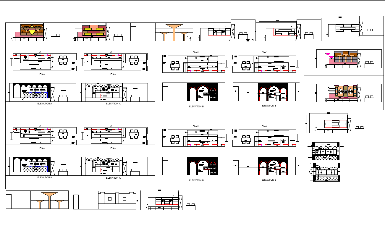 Jewellery Shop Interior Design CAD Drawing File with Layout Details