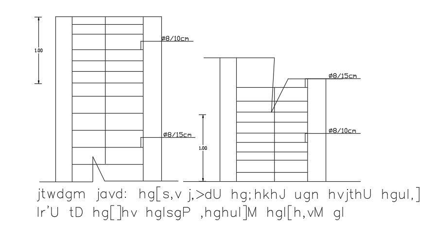jog line Of Staircase Plan Drawing AutoCAD File
