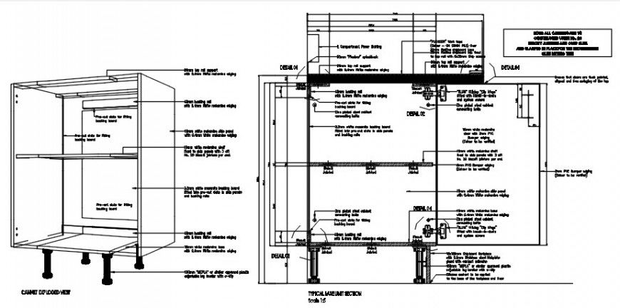Joints and connection blocks detailing 2d view CAD drawings dwg file